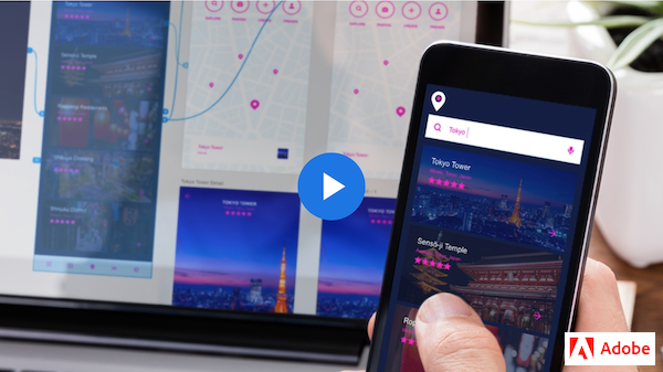 Link to Adobe Xd tutorial on Designing with Xd