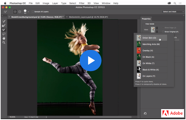 Link to Adobe Photoshop tutorial on selecting